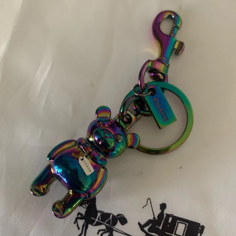 Coach Holograpic /Multicolor Bear Keychain